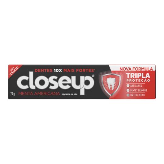 Creme Dental com flúor Closeup Triple Menta Americana 70g - Imagem em destaque