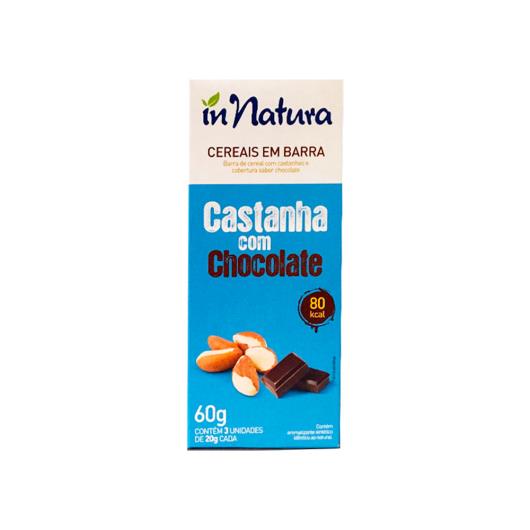 Barra de Cereal In Natura Castanha e Chocolate 60g - Imagem em destaque