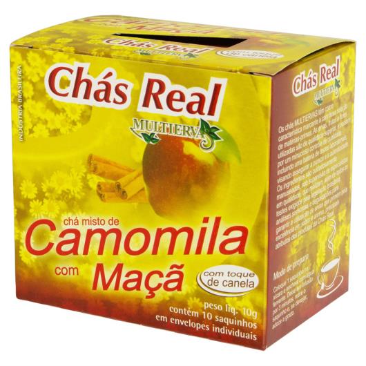 Chá Camomila com Maçã Real Multiervas Caixa 10g 10 Unidades - Imagem em destaque