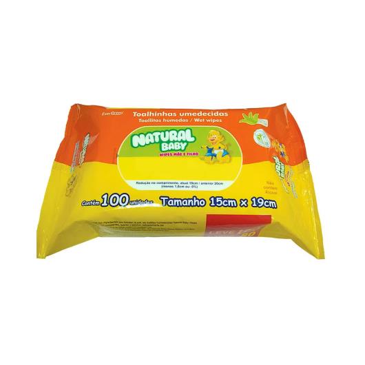 Toalhas Umedecidas Natural Baby 100 unids - Imagem em destaque