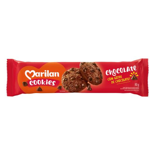 Biscoito Cookie Chocolate com Gotas de Chocolate Marilan Pacote 80g - Imagem em destaque