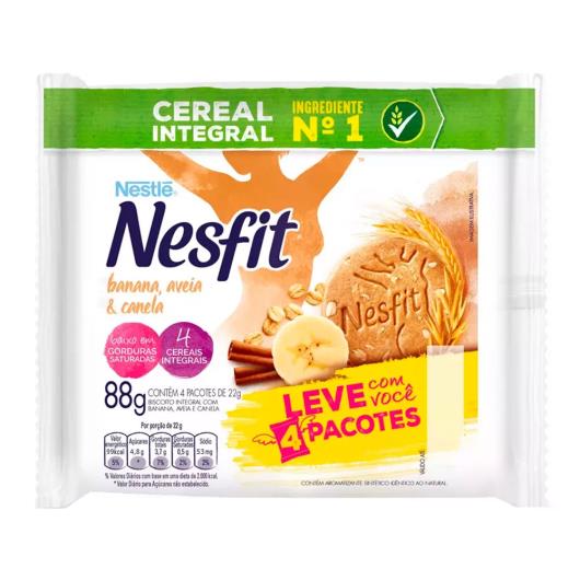 Biscoito Nesfit Banana, Aveia e Canela 88g - Imagem em destaque