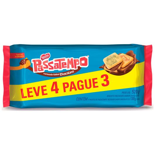 Biscoito Passatempo recheado chocolate Leve 4 Pague 3 520 g - Imagem em destaque