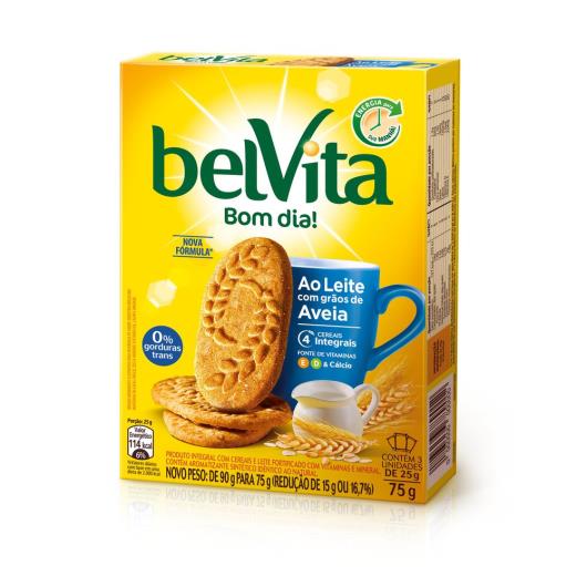 Biscoito BelVita Leite e Aveia multipack 75g - Imagem em destaque