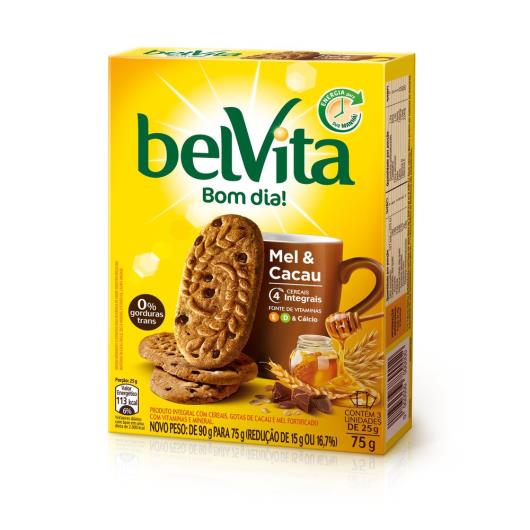 Biscoito BelVita mel e cacau multipack 75g - Imagem em destaque
