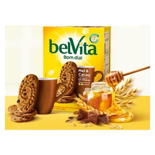 Biscoito integral mel e cacau Belvita 225g - Imagem em destaque