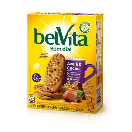 Biscoito BELVITA Avelã e Cacau (3 Unidades) 75g - Imagem em destaque