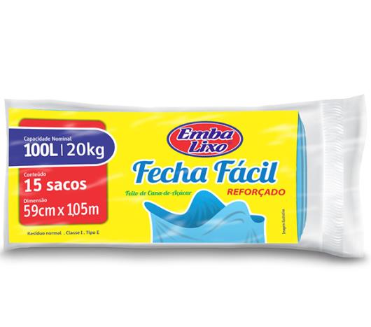 Saco de Lixo fecha fácil Embalixo 100l - Imagem em destaque