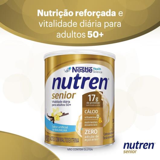 Complemento Alimentar Nutren Senior Baunilha 370g - Imagem em destaque