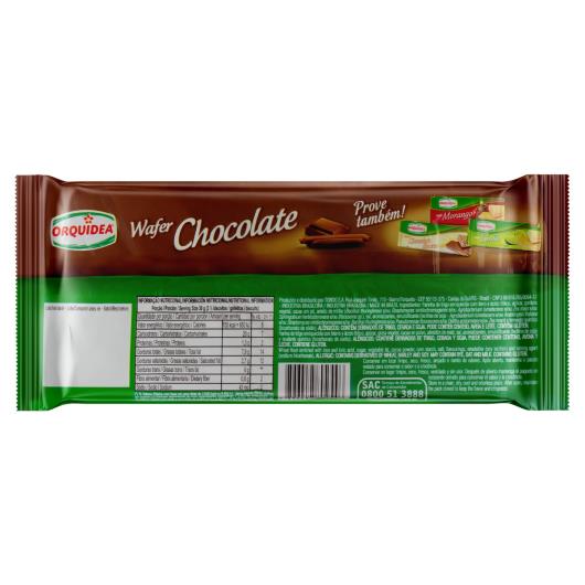 Biscoito Wafer Recheio Chocolate Orquídea Pacote 120g - Imagem em destaque