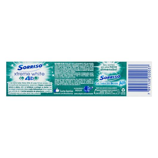 Gel Dental Branqueador Mint Sorriso Xtreme White 4D Caixa 70g - Imagem em destaque