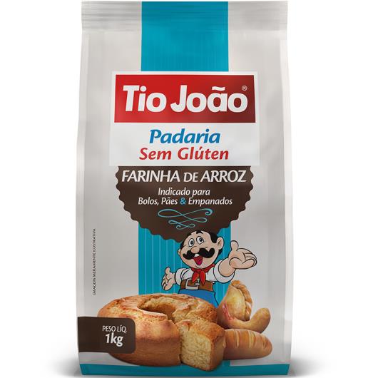 Farinha de arroz Tio João Sem Glúten 1kg - Imagem em destaque