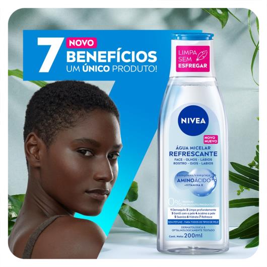 NIVEA Água Micelar Solução de Limpeza 7 em 1 200ml - Imagem em destaque