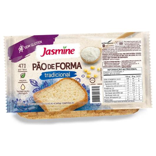 Pão de Forma Tradicional Sem Glúten Jasmine Pacote 350g - Imagem em destaque