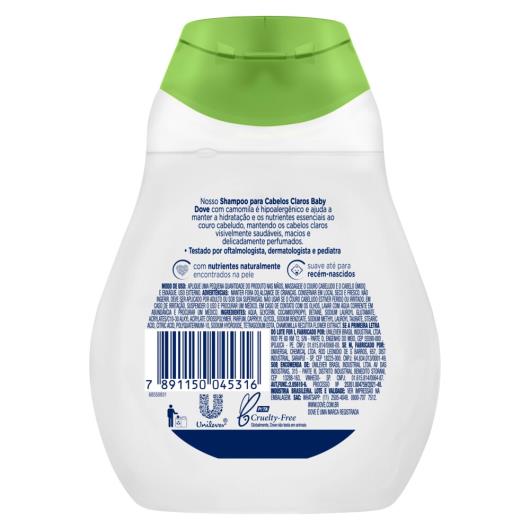 Shampoo Baby Dove para Cabelos Claros 200ml - Imagem em destaque