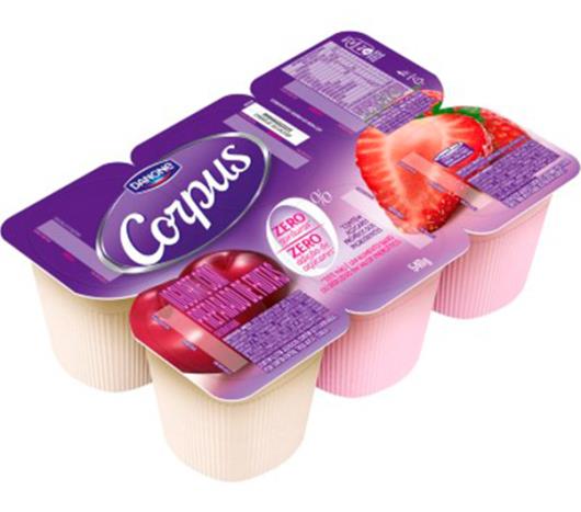 Iogurte morango e ameixa Corpus Danone 540g - Imagem em destaque