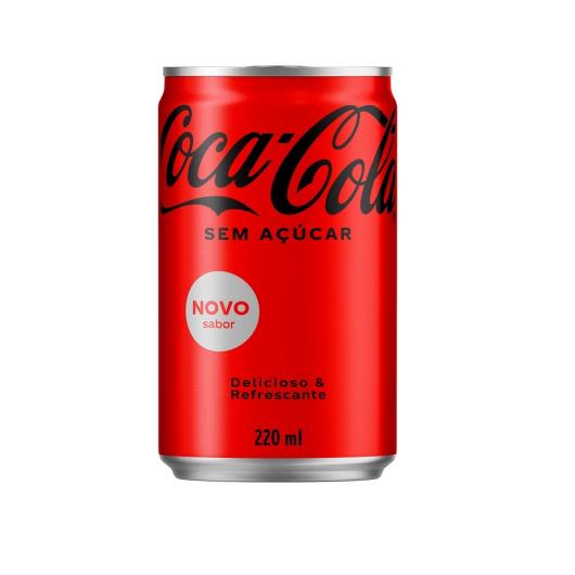 Refrigerante Coca-Cola SEM AÇÚCAR 220ML - Imagem em destaque