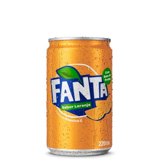 Refrigerante Fanta Sabor Laranja LATA 220ML - Imagem em destaque