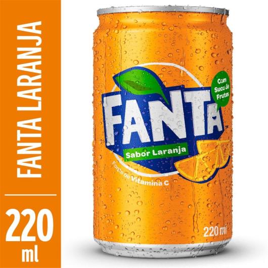 Refrigerante Fanta Sabor Laranja LATA 220ML - Imagem em destaque