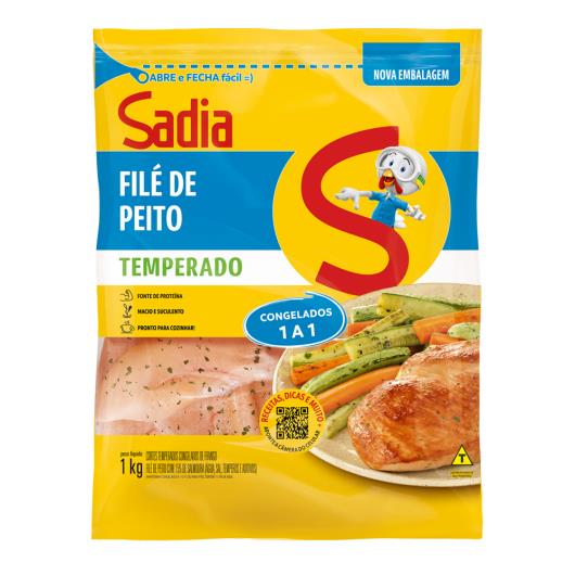 Filé de peito de frango temperado Sadia 1kg - Imagem em destaque