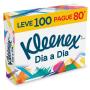 Lenço papel Suave sem perfume Kleenex Leve 100 Pague 80 unidades