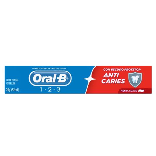 Creme dental adulto anticaries Oral-B 70g - Imagem em destaque