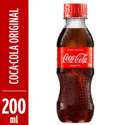 Refrigerante Coca-Cola ORIGINAL PET 200ML - Imagem em destaque