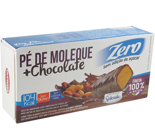 Pé de moleque chocolate zero açúcar Duprata 75g - Imagem em destaque