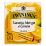 Chá Laranja, Manga e Canela Twinings Infusions Caixa 18g 10 Unidades
