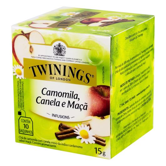 Chá Camomila, Canela e Maçã Twinings Infusions Caixa 15g 10 Unidades - Imagem em destaque