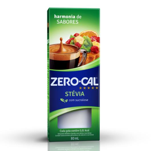 Zero-Cal Stévia Adoçante Líquido 80ml - Imagem em destaque