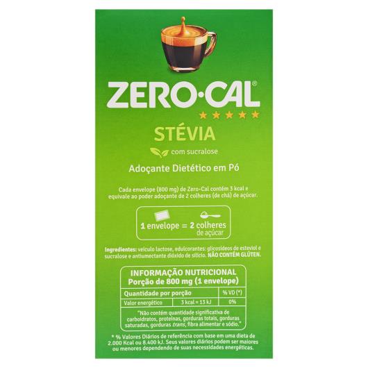 Adoçante pó stevia Zero cal envelope 40g - Imagem em destaque