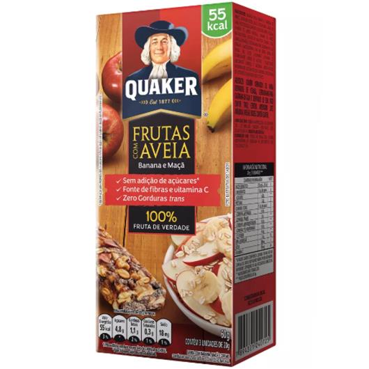 Barra de Cereais com Aveia Quaker Banana e Maçã  60g - Imagem em destaque