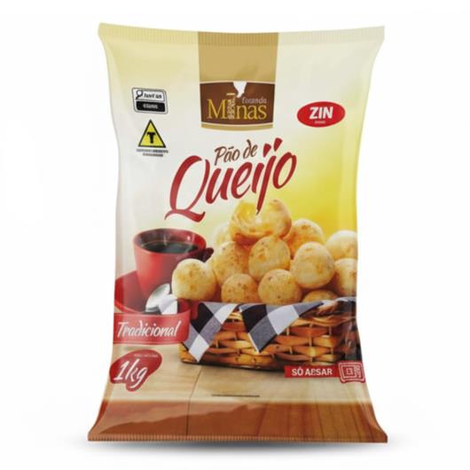 Pão de queijo tradicional Fazenda de Minas congelada 1kg - Imagem em destaque