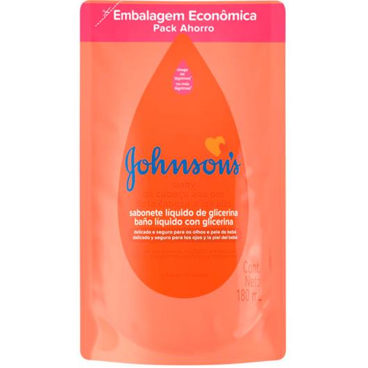 Sabonete Líquido Johnson's Baby da cabeça aos Pés Refil 180ml - Imagem em destaque