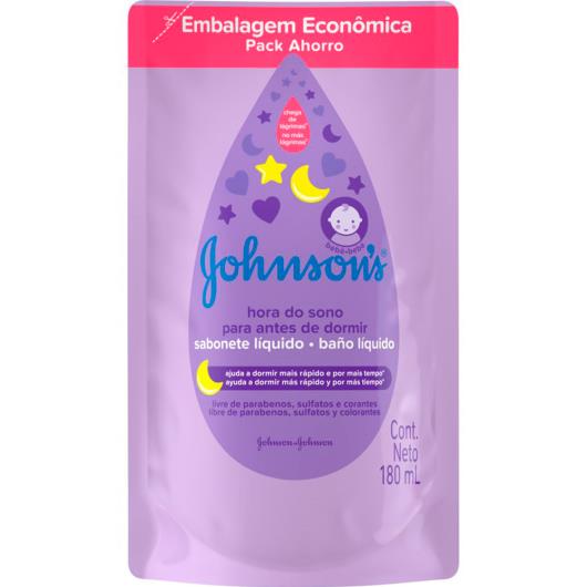 Sabonete Líquido Johnson's Baby Hora do Sono Refil 180ml - Imagem em destaque