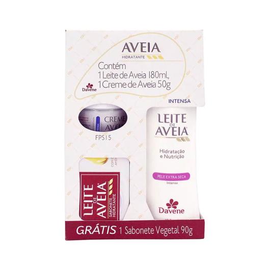 Kit Leite de Aveia Davene Clássico 180ml + Creme Facial 50g GRÁTIS Sabonete 90g Intenso - Imagem em destaque
