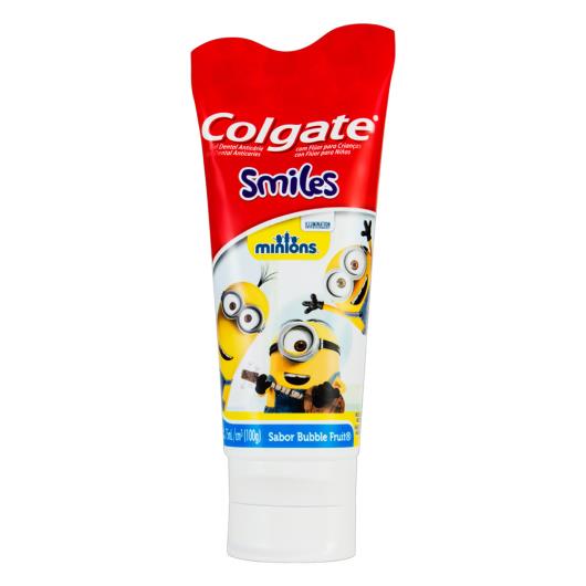 Gel Dental Infantil com Flúor Bubble Fruit Minions Colgate Smiles Bisnaga 100g - Imagem em destaque