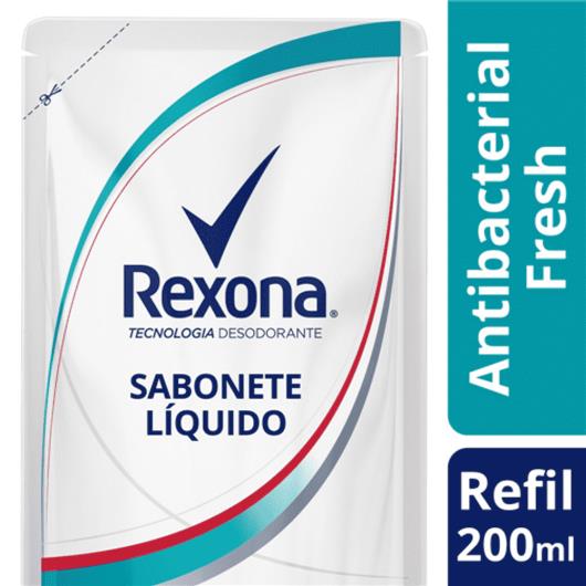 Sabonete Líquido Rexona Antibacterial Fresh Refil 200ml - Imagem em destaque