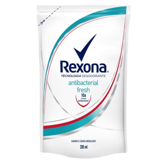 Sabonete Líquido Rexona Antibacterial Fresh Refil 200ml - Imagem em destaque