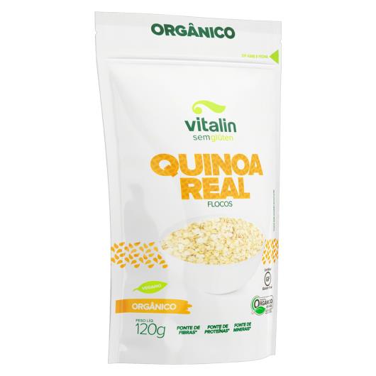 Quinoa Real em Flocos Orgânica Vitalin Pouch 120g - Imagem em destaque