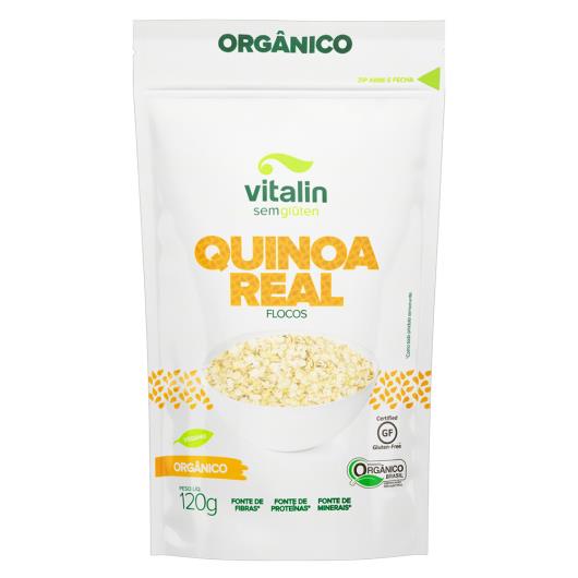 Quinoa Real em Flocos Orgânica Vitalin Pouch 120g - Imagem em destaque