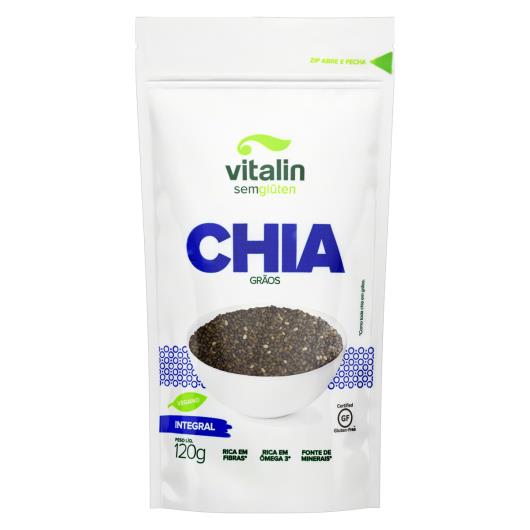 Chia em Grãos Integral Vitalin Pouch 120g - Imagem em destaque