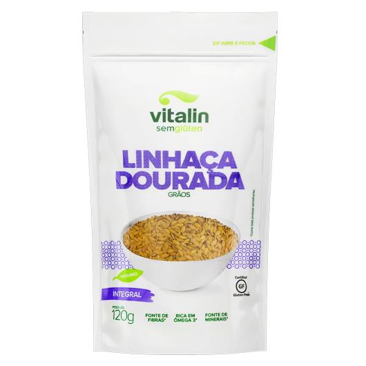 Linhaça Dourada Grãos Integral Vitalin 120g - Imagem em destaque