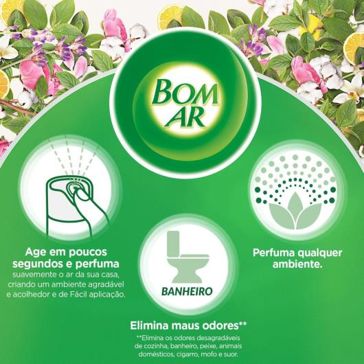 Aromatizador Bom Ar Aerossol Flor de algodão 360ml Embalagem Econômica - Imagem em destaque