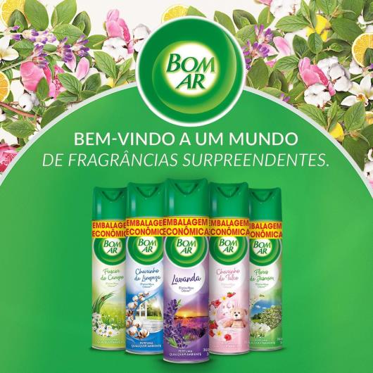 Aromatizador Bom Ar Aerossol Flor de algodão 360ml Embalagem Econômica - Imagem em destaque