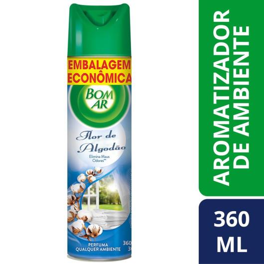 Aromatizador Bom Ar Aerossol Flor de algodão 360ml Embalagem Econômica - Imagem em destaque