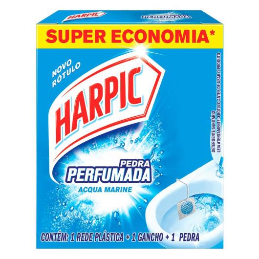 Pedra Sanitária Harpic Aroma Plus Marine 20g - Imagem em destaque