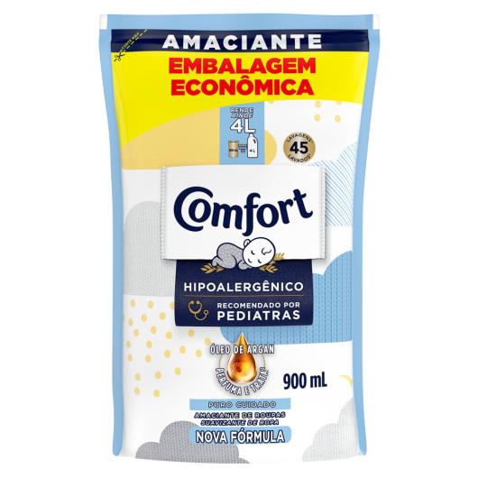 Amaciante Concentrado Comfort Puro Cuidado Refil 900ml - Imagem em destaque