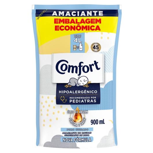 Amaciante Concentrado Refil Comfort Puro Cuidado 900ml - Imagem em destaque